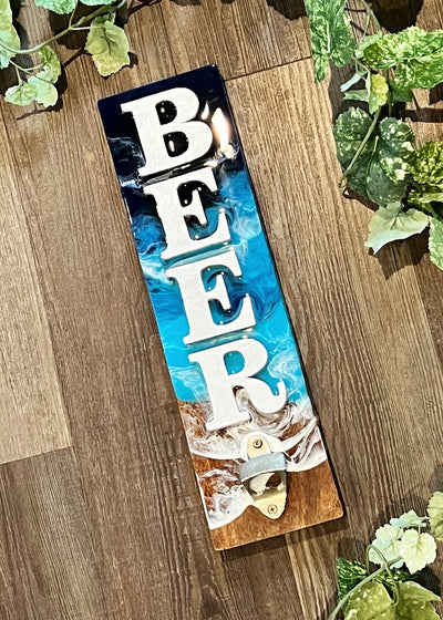 Bottle Opener Beer Sign