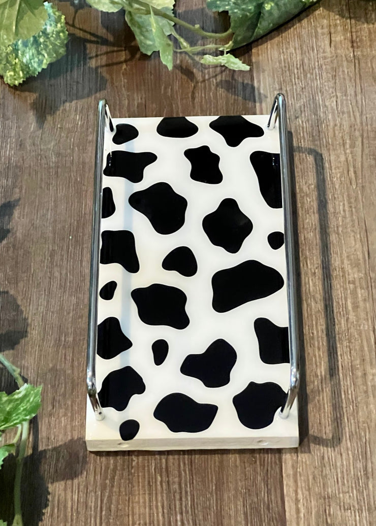 Cow Print Small Vanity Tray