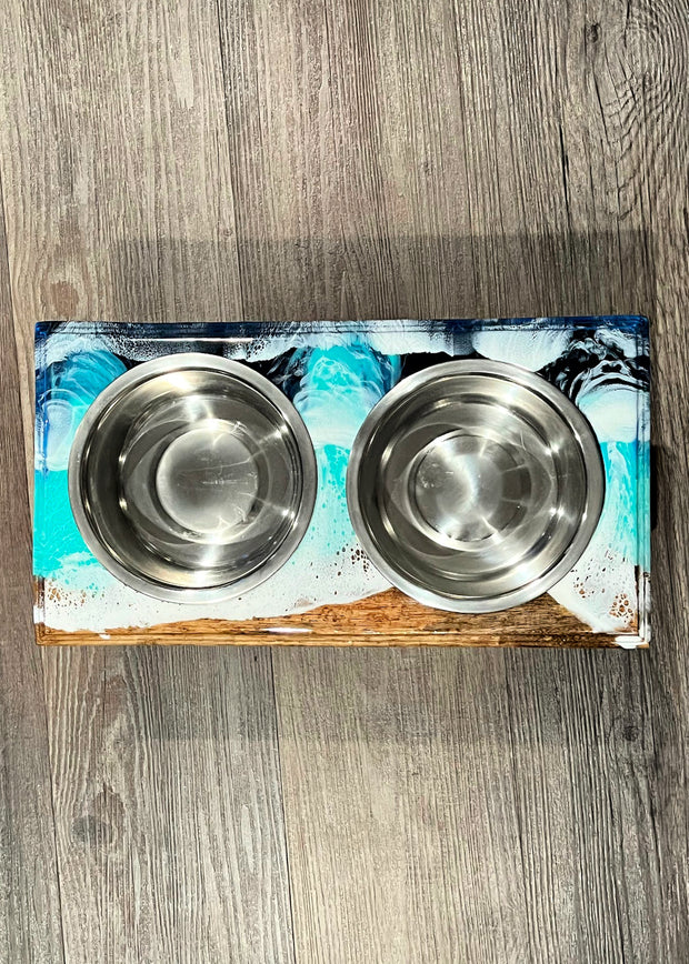 Ocean Breeze Ombre Dog Bowl