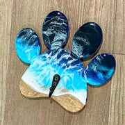 Paw Print Ocean Leash Holder