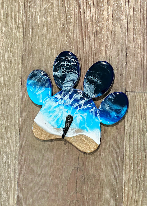 Paw Print Ocean Leash Holder