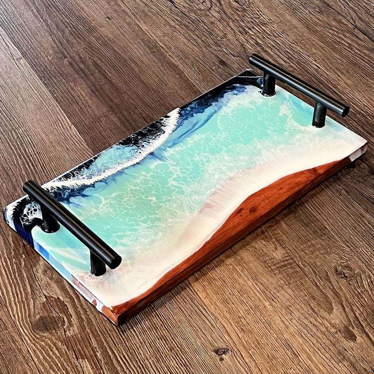 Coastal Waves Serving Tray