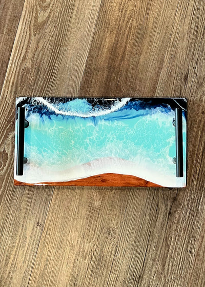 Coastal Waves Serving Tray