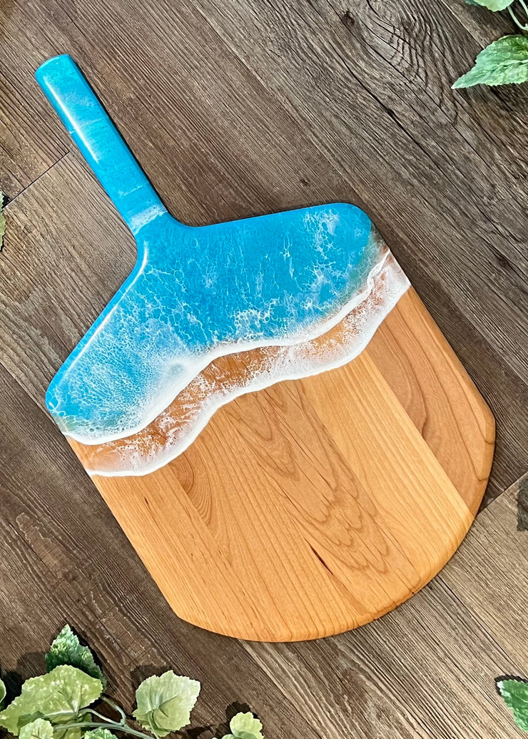 Bright Shimmery Blue Pizza Peel