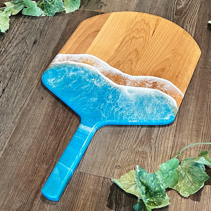 Bright Shimmery Blue Pizza Peel