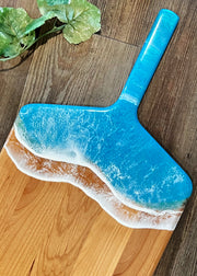 Bright Shimmery Blue Pizza Peel