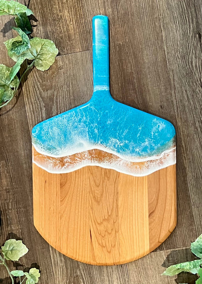 Bright Shimmery Blue Pizza Peel