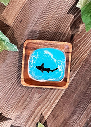 Shark Turquoise Trinket Bowl