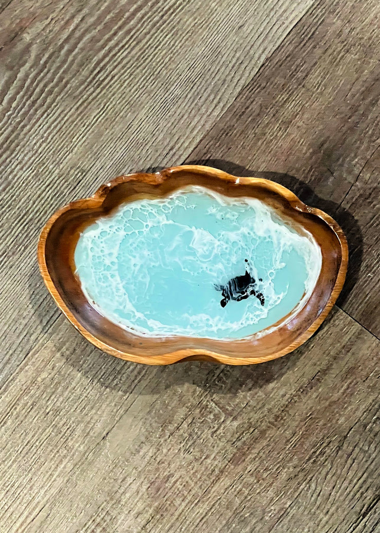 Wood Shell Trinket Bowl