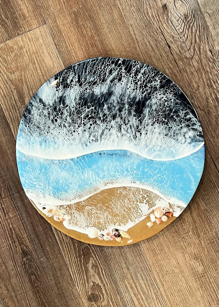 Coastal Shell Lazy Susan