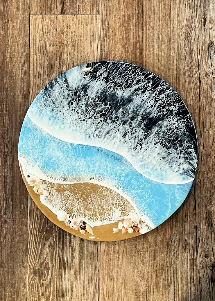 Coastal Shell Lazy Susan