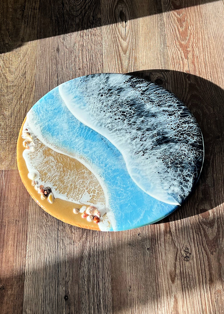 Coastal Shell Lazy Susan